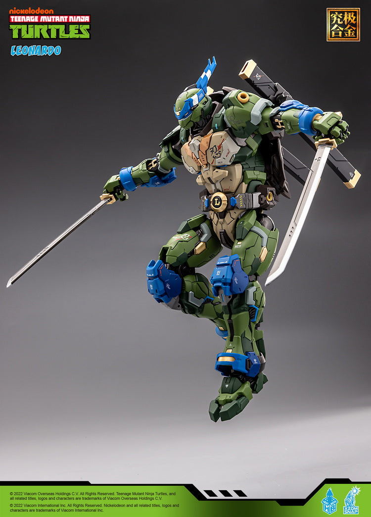 [In Stock] Heatboys HB0012 Mecha TMNT Leonardo Teenage Mutant Ninja Turtles Alloy Action Figure