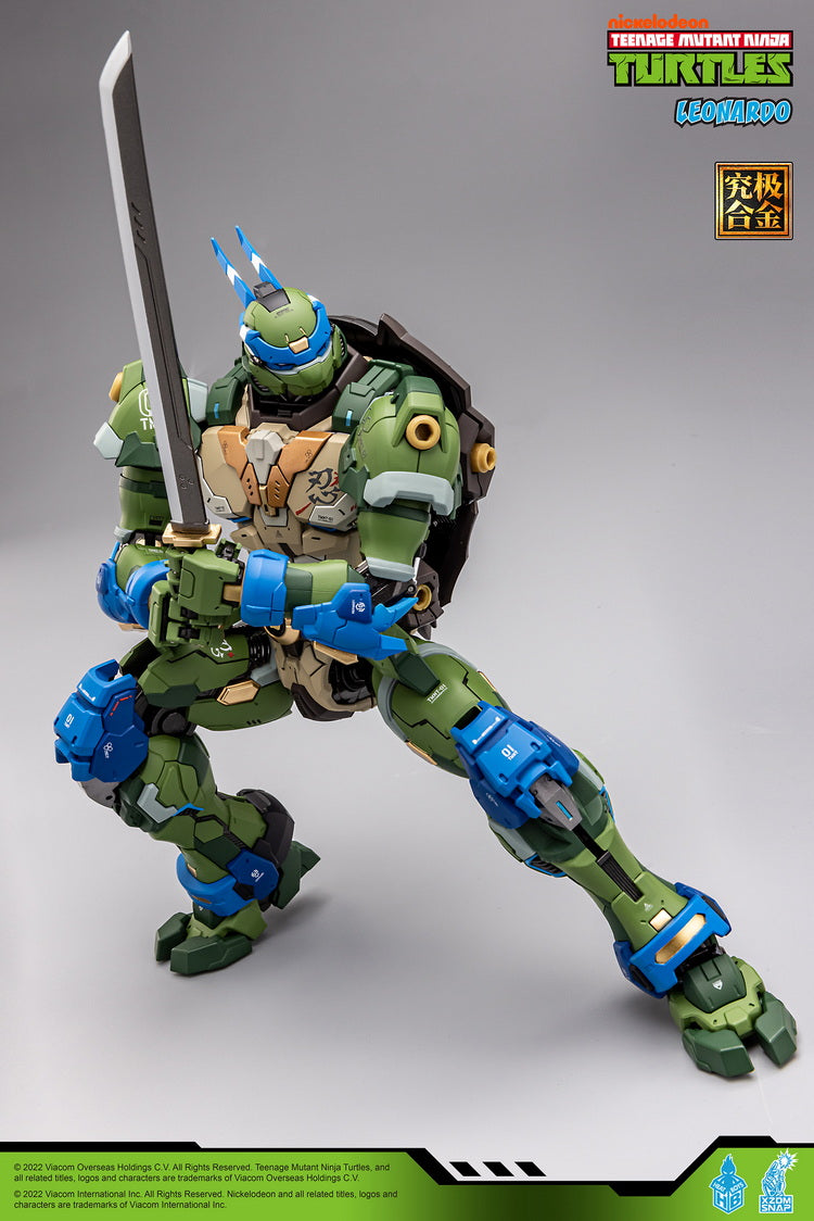 [In Stock] Heatboys HB0012 Mecha TMNT Leonardo Teenage Mutant Ninja Turtles Alloy Action Figure