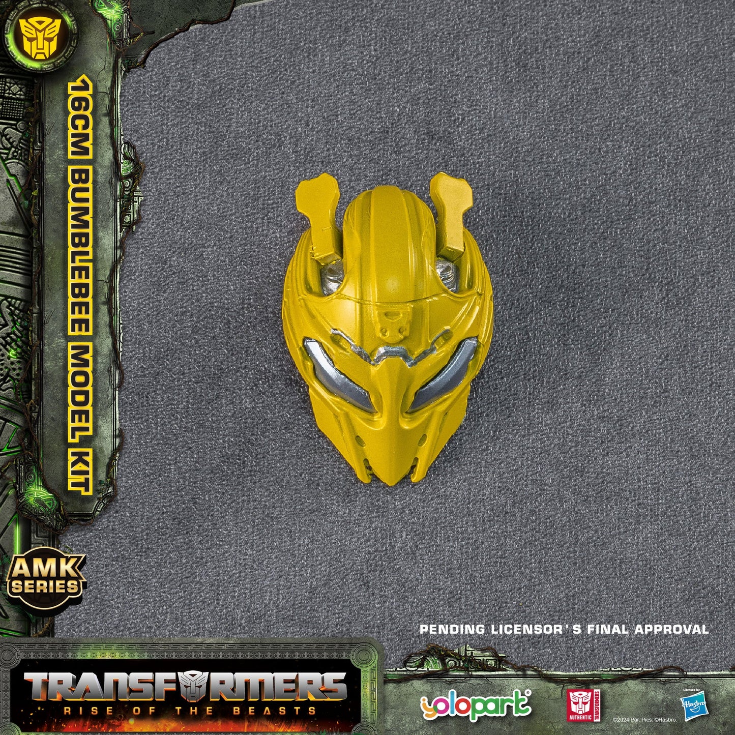 [In Stock] Yolopark Transformers Rise of the Beasts AMK Series 18cm Cheetor Pre-assembled Model Kit with Bumblebee’s weapons