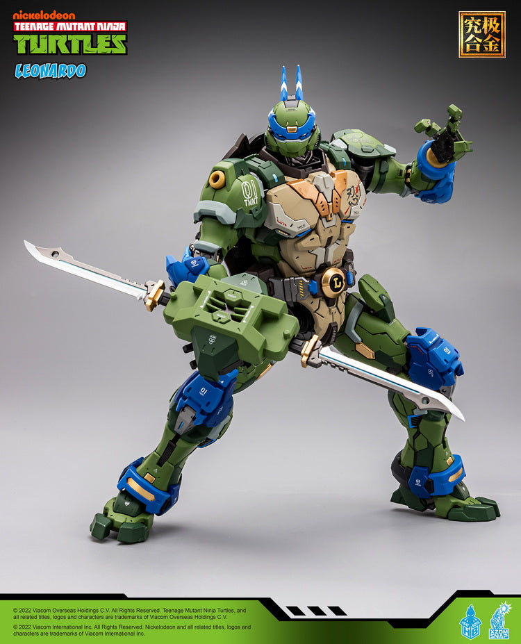 [In Stock] Heatboys HB0012 Mecha TMNT Leonardo Teenage Mutant Ninja Turtles Alloy Action Figure