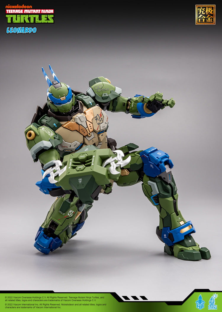 [In Stock] Heatboys HB0012 Mecha TMNT Leonardo Teenage Mutant Ninja Turtles Alloy Action Figure