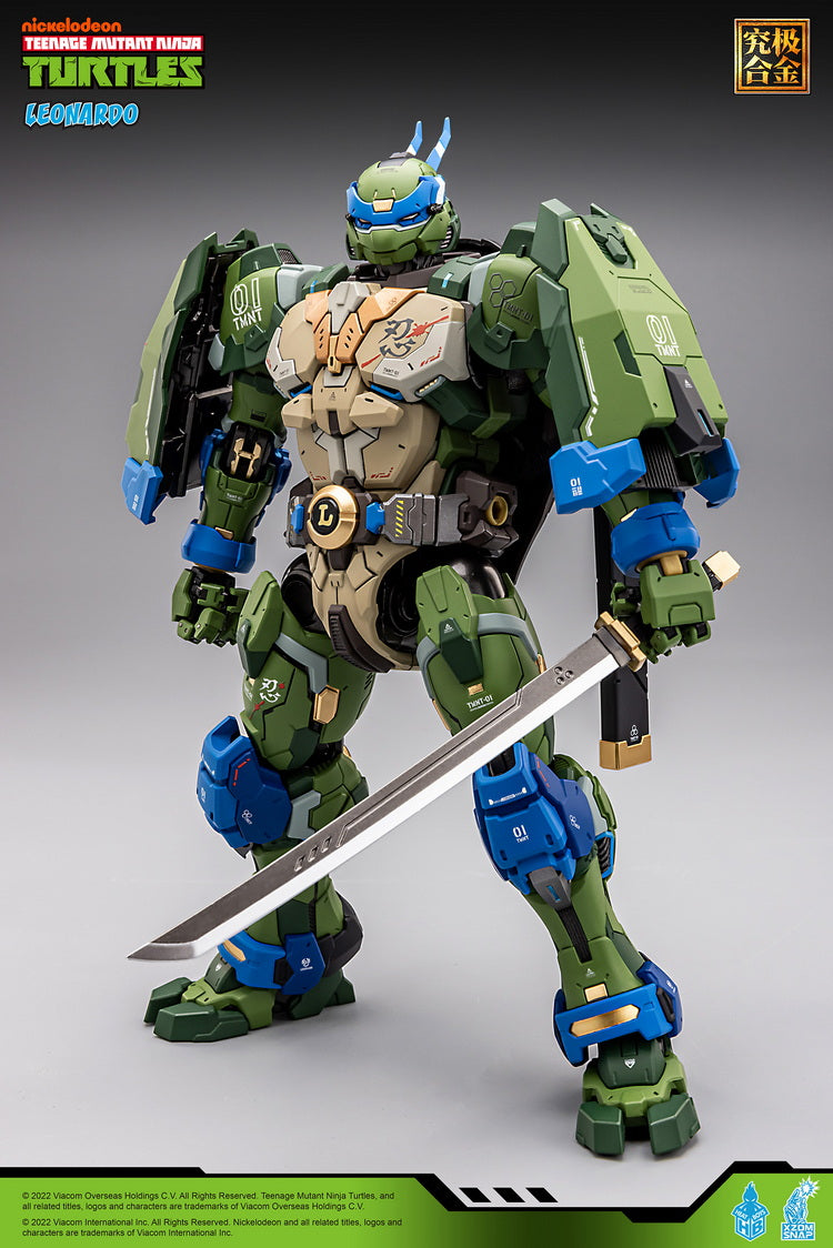 [In Stock] Heatboys HB0012 Mecha TMNT Leonardo Teenage Mutant Ninja Turtles Alloy Action Figure