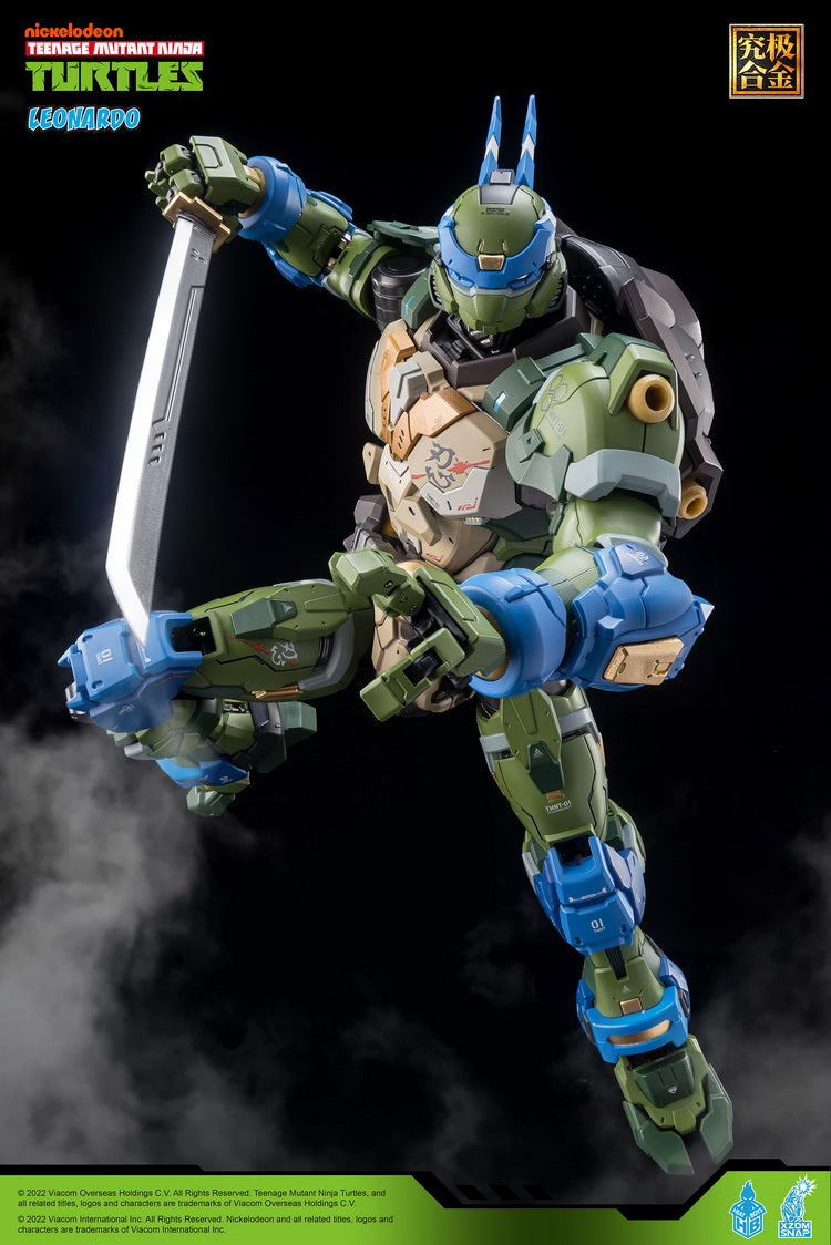 [In Stock] Heatboys HB0012 Mecha TMNT Leonardo Teenage Mutant Ninja Turtles Alloy Action Figure