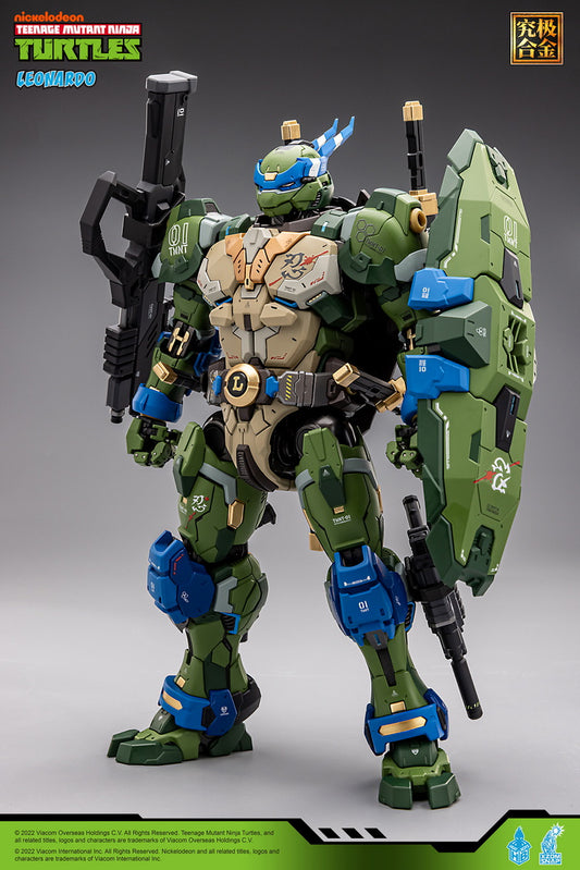 [In Stock] Heatboys HB0012 Mecha TMNT Leonardo Teenage Mutant Ninja Turtles Alloy Action Figure