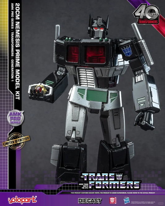 [In Stock] Yolopark Transformers G1 Nemesis Prime-Black Optimus Prime Limited Edition Model Kit 20cm Tall