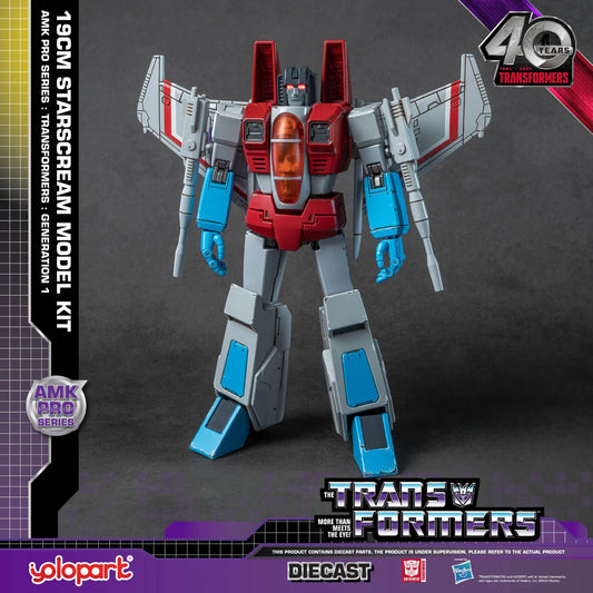 [In Stock] Yolopark Transformers Amk Pro G1 Starscream Model Kit 19cm Tall