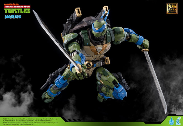 [In Stock] Heatboys HB0012 Mecha TMNT Leonardo Teenage Mutant Ninja Turtles Alloy Action Figure