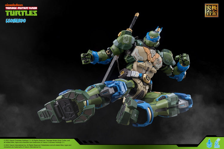 [In Stock] Heatboys HB0012 Mecha TMNT Leonardo Teenage Mutant Ninja Turtles Alloy Action Figure