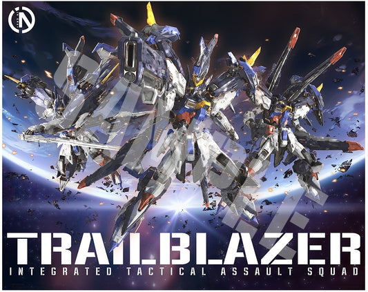 [In Stock] In Era+ 1/100 MG Size Trailblazer Model Kit 19cm Tall